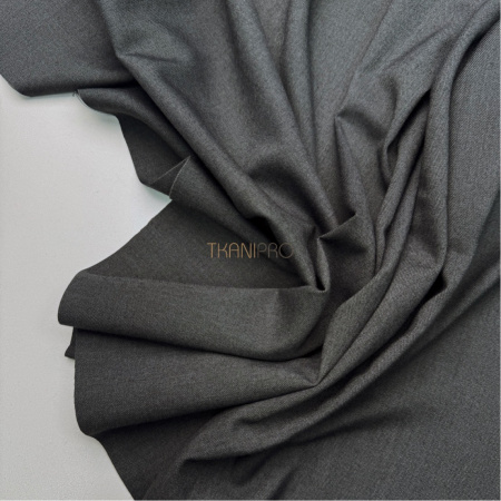 Костюмная поливискоза твил цвет серый графит, арт. KL2053-5