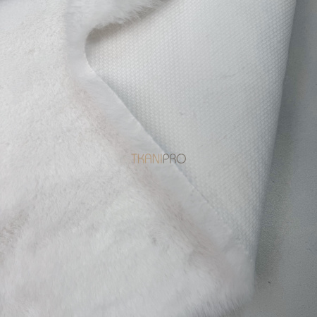 Норка искусственный мех цвет белый, арт. ON1028-19