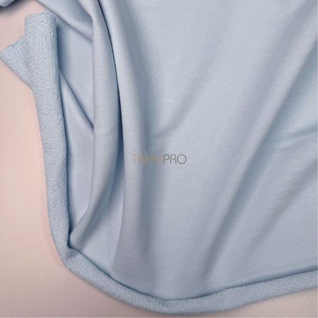 Футер 3 нитка петля хлопок цвет голубой, арт. DF2150-18