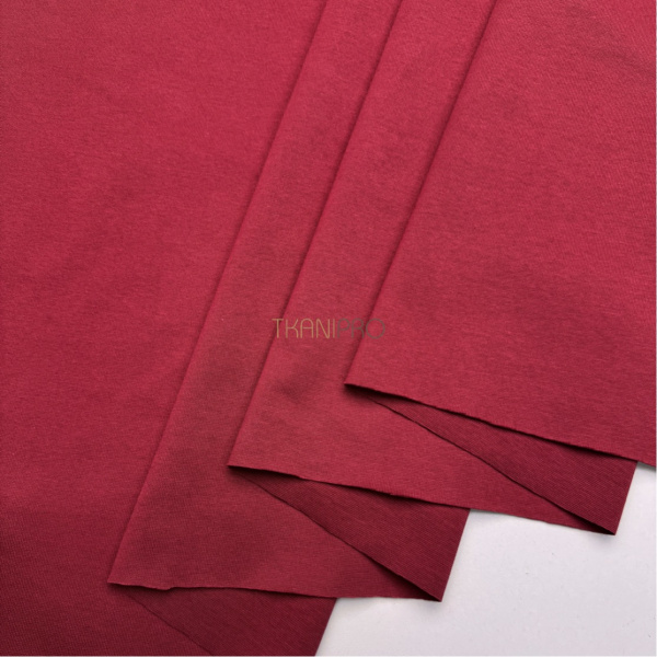 Трикотаж рибана цвет бордовый, арт. DB5014-5