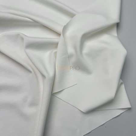 Трикотаж джерси с нейлоном цвет молочный, арт. DN3104-1