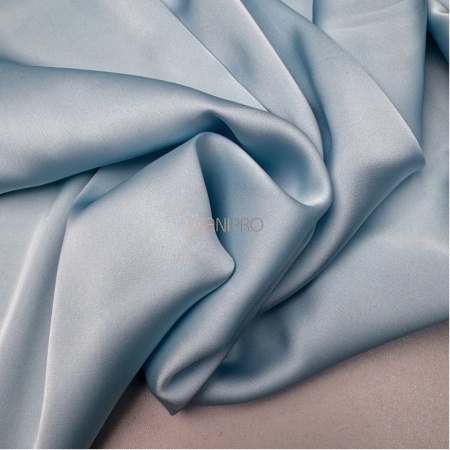 Шелк искусственный, арт. S2131-27 цвет пыльный голубой