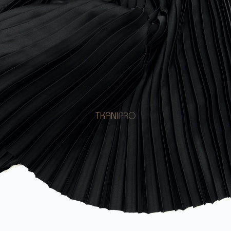 Плиссе параллельное двойная складка цвет черный , арт. PLS1210-66