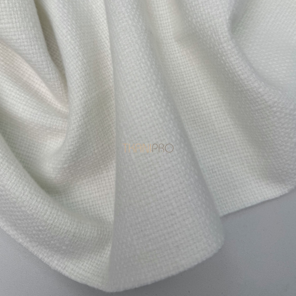 Костюмный твид цвет молочный, арт. CT1740-1