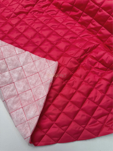 Стеганая ткань на синтепоне цвет алый красный, арт. PS2277-50