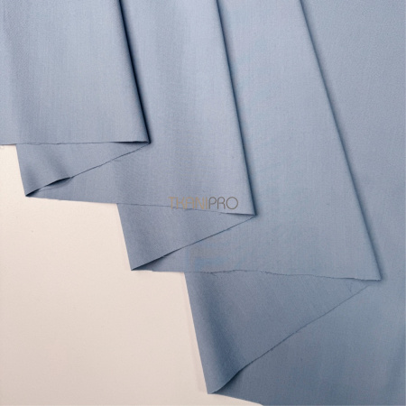 Костюмная поливискоза твил цвет голубой джинсовый, арт. KL2053-6