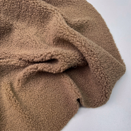 Искусственный мех барашек цвет коричневый ореховый, арт. WF3043-9