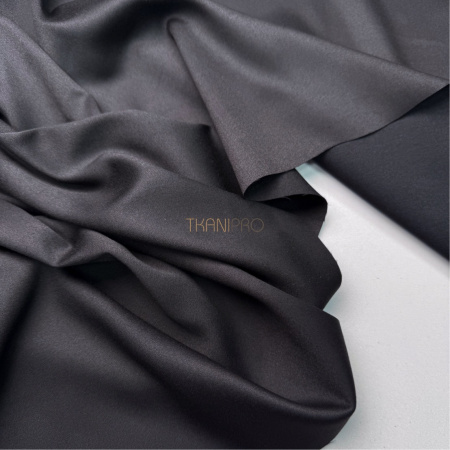 Костюмная поливискоза цвет черный, арт. KA2001-018