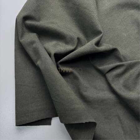 Твил хлопок цвет серый болотный, арт. IKM3005-30