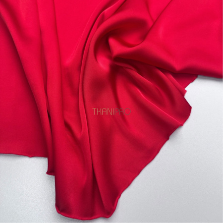 Шелк искусственный цвет рубиновый красный, арт. S2151-1