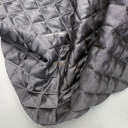 Стеганая ткань на синтепоне цвет серый, арт. IPS2016-3