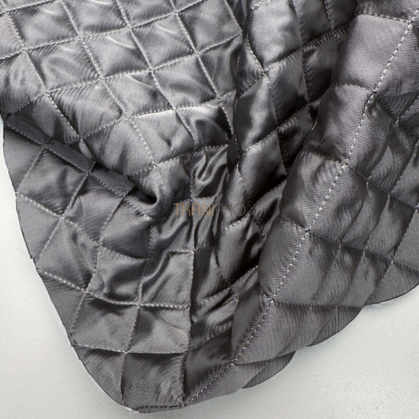 Стеганая ткань на синтепоне цвет серый, арт. IPS2016-3