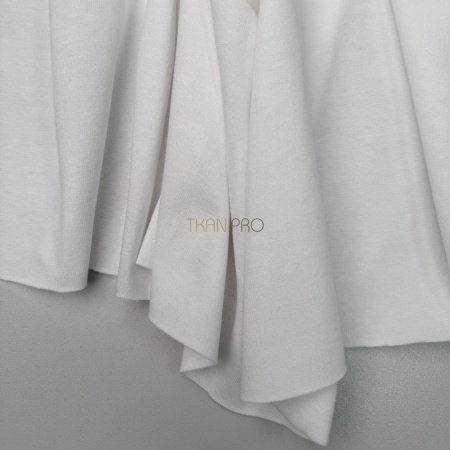 Трикотаж рибана цвет молочный, арт. DB5014-1