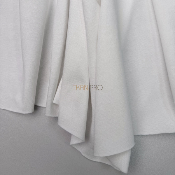 Трикотаж рибана цвет молочный, арт. DB5014-1