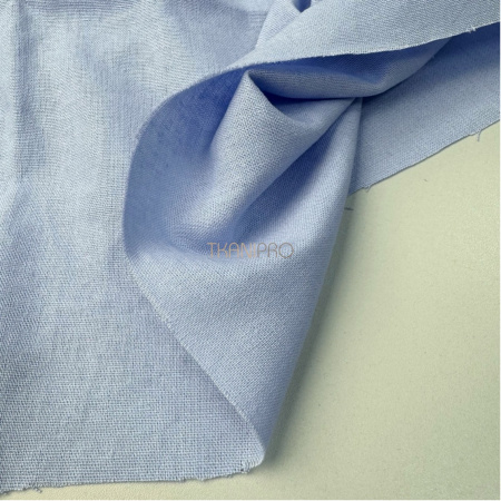 Ткань лён с вискозой цвет голубой, арт. L2156-17