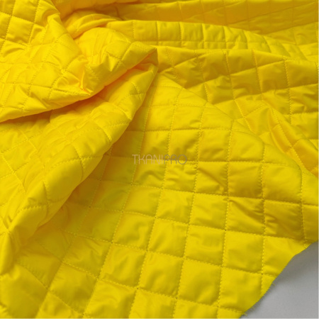 Стеганая ткань на синтепоне цвет желтый, арт. PS2282-54