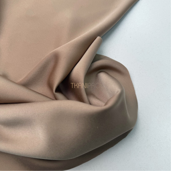 Креп сатин цвет песочный, арт. SK4025-6