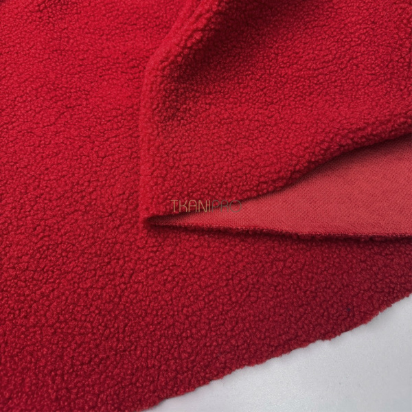 Мех барашек цвет красный, арт. WF3042-38