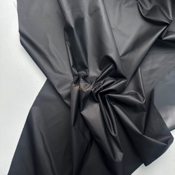 Ткань плащевая дюспо матовая цвет черный, арт. PL2296-3