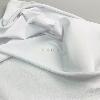 Футер 2 нитка петля цвет белый, арт. DF3710-5