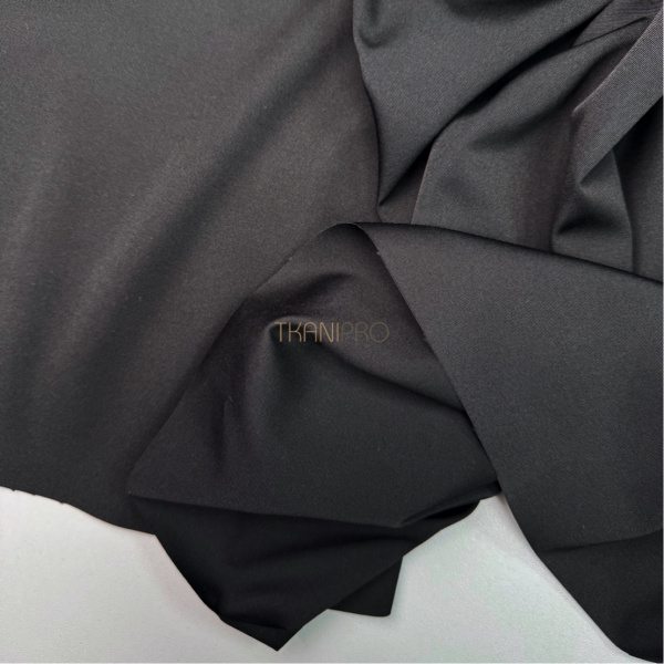 Таслан ткань курточная плотная цвет черный, арт. PL1718-87