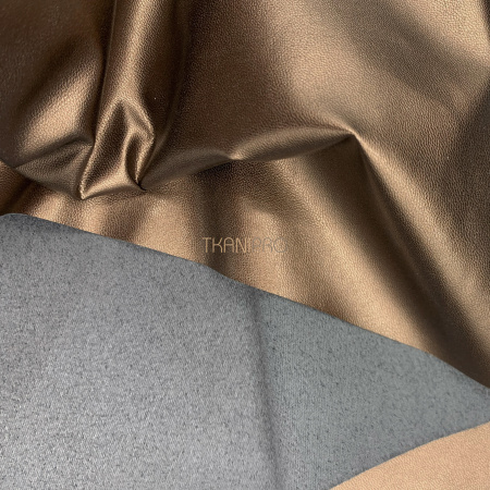 Ткань кожа искусственная бронзовая, арт. OL1028-16