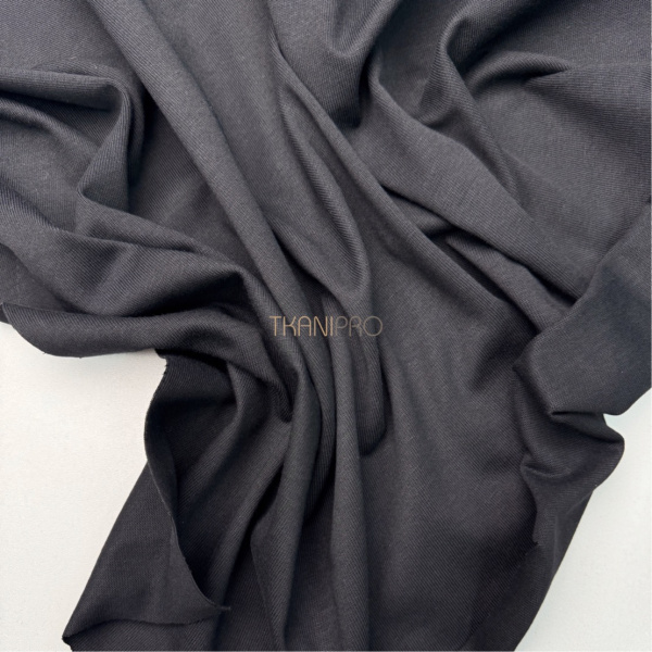 Кулирка плотная мерсеризованный хлопок цвет черный, арт. DK4001-2