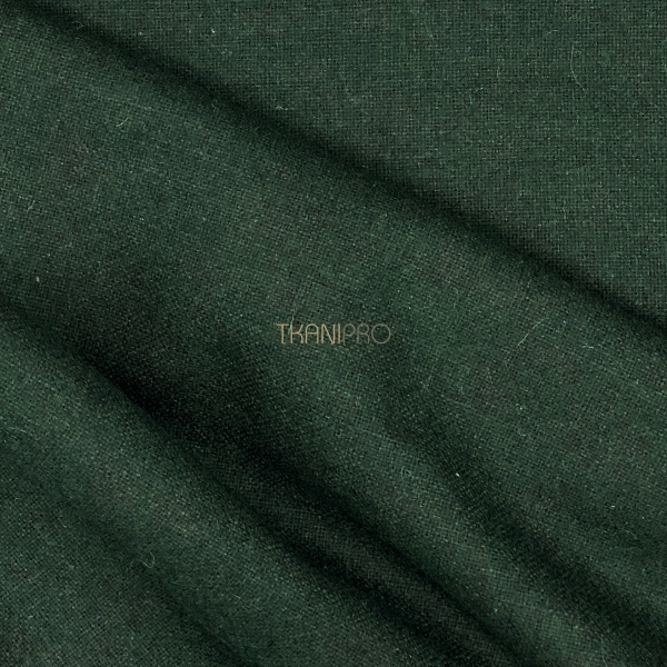Костюмная ткань с шерстью, арт. KW2045-9 цвет темный зеленый