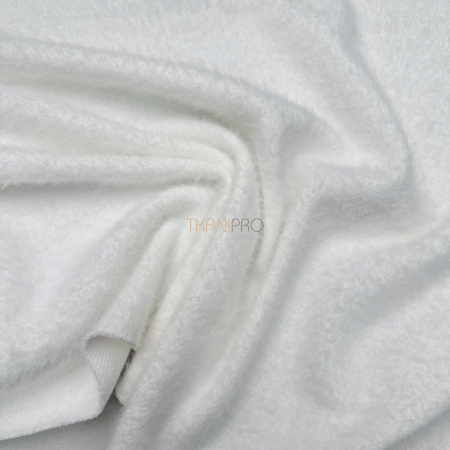 Трикотаж с ворсом цвет молочный, арт. OM3243-1