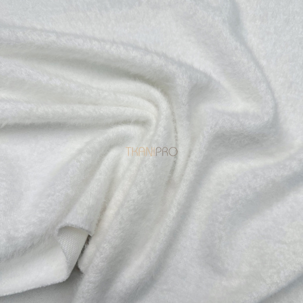 Трикотаж с ворсом цвет молочный, арт. OM3243-1