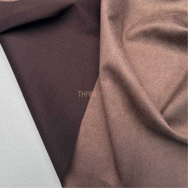 Замша на скубе цвет коричневый, арт. M1344-8