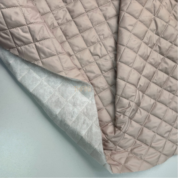 Стеганая ткань на синтепоне Ромбик цвет бежевый, арт. PS2279-4