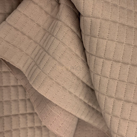 Трикотаж Капитоне, арт. TL1272-1 цвет бежевый кофейный Трикотаж Капитоне, арт. TL1272-1 цвет бежевый кофейный