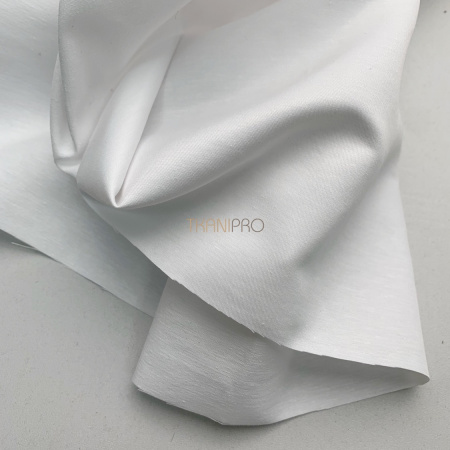 Ткань для брюк карго с жатым крэш эффектом, арт. PL9946-1 цвет белый