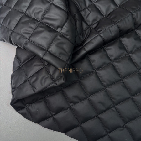 Стеганая ткань на синтепоне цвет черный, арт. PS2295-16