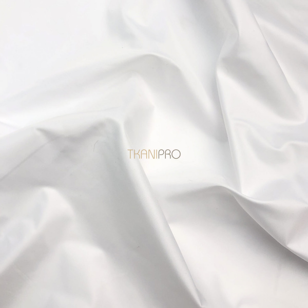 Ткань плащевая дюспо матовая цвет белый, арт. PL2288-1