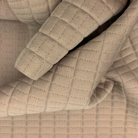 Трикотаж Капитоне, арт. TL1272-1 цвет бежевый кофейный Трикотаж Капитоне, арт. TL1272-1 цвет бежевый кофейный