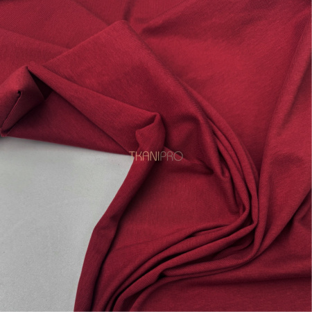 Кулирка плотная мерсеризованный хлопок цвет бордовый, арт. DK4101-5