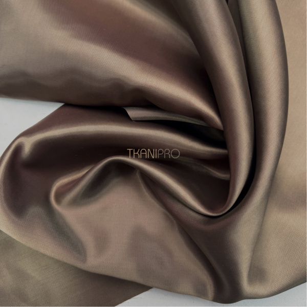 Подкладочная ткань жаккард цвет коричневый, арт. IP2117-2