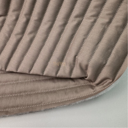 Стеганый хлопок цвет тауп, арт. TCS2037-34