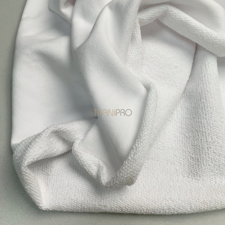 Футер 3 нитка петля хлопок цвет белый, арт. DF2150-1