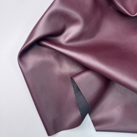 Искусственная кожа на замше цвет бордовый, арт. OW1943-1