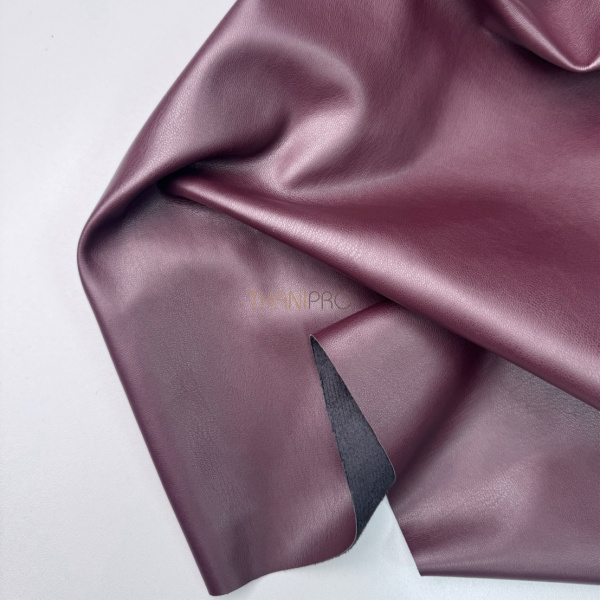 Искусственная кожа на замше цвет бордовый, арт. OW1943-1