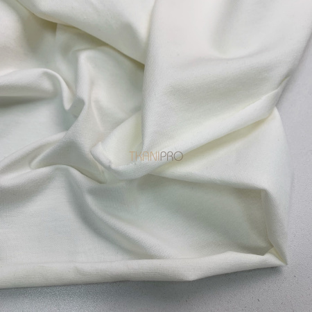 Трикотаж кулирная гладь, арт. DK3551-34 цвет молочный