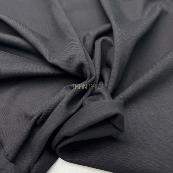 Кулирка плотная мерсеризованный хлопок цвет черный, арт. DK4001-2