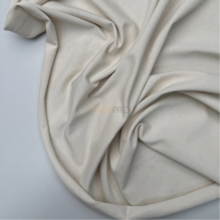 Кулирка плотная мерсеризованный хлопок цвет кремовый, арт. DK4101-4