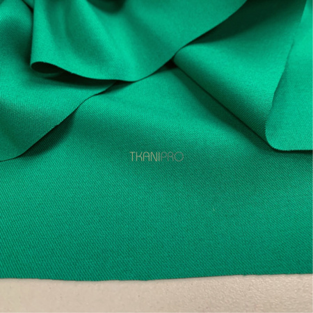 Костюмная ткань цвет зеленый малахитовый, арт. KL2049-14