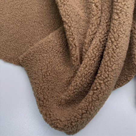 Искусственный мех барашек цвет коричневый ореховый, арт. WF3043-9