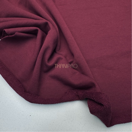 Футер 3 нитка петля хлопок цвет бордовый, арт. DF2150-7