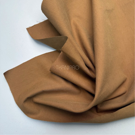 Хлопок твил стрейч цвет коричневый, арт. IKM4001-5